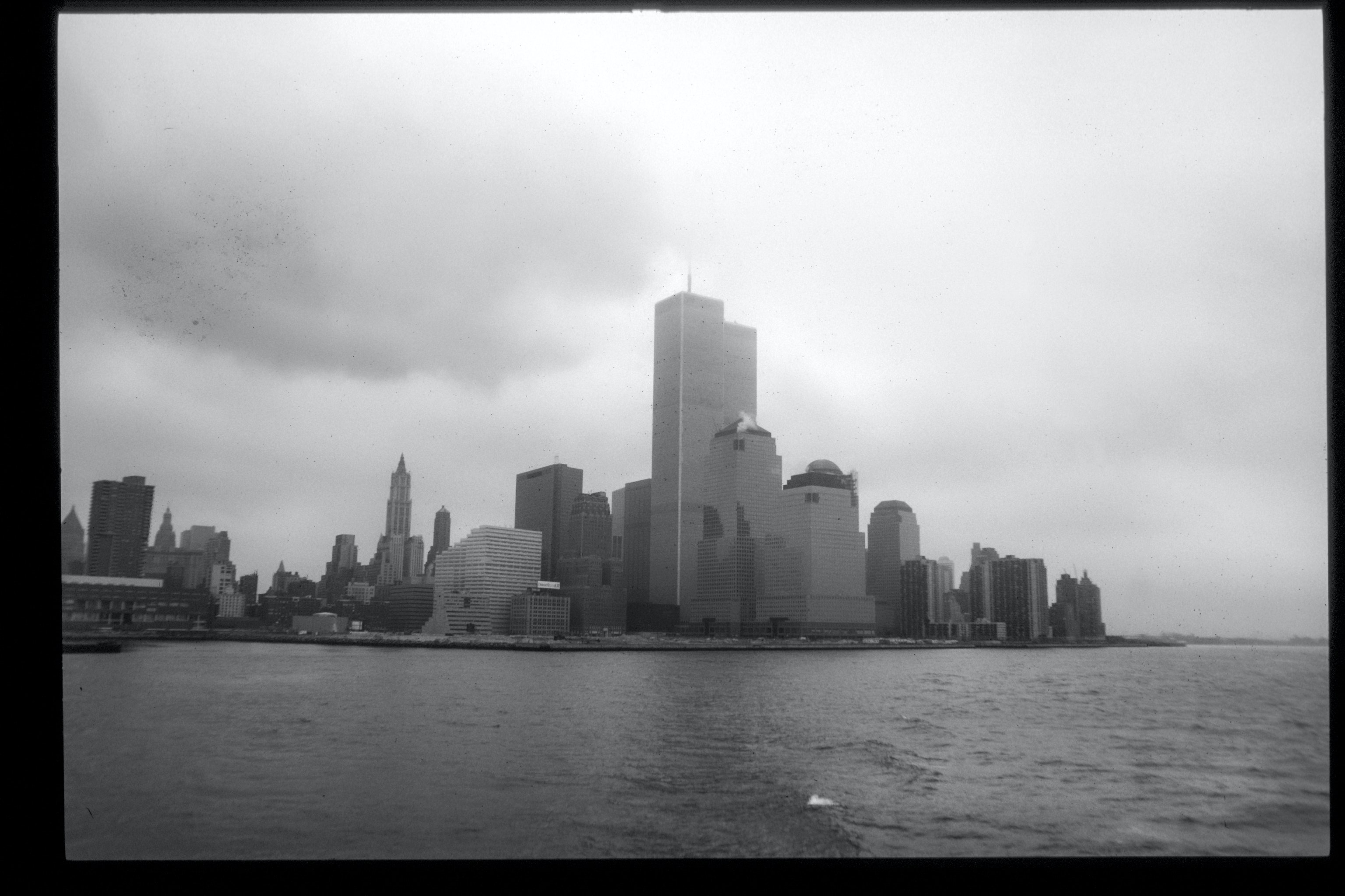 twiw towers in black and white
